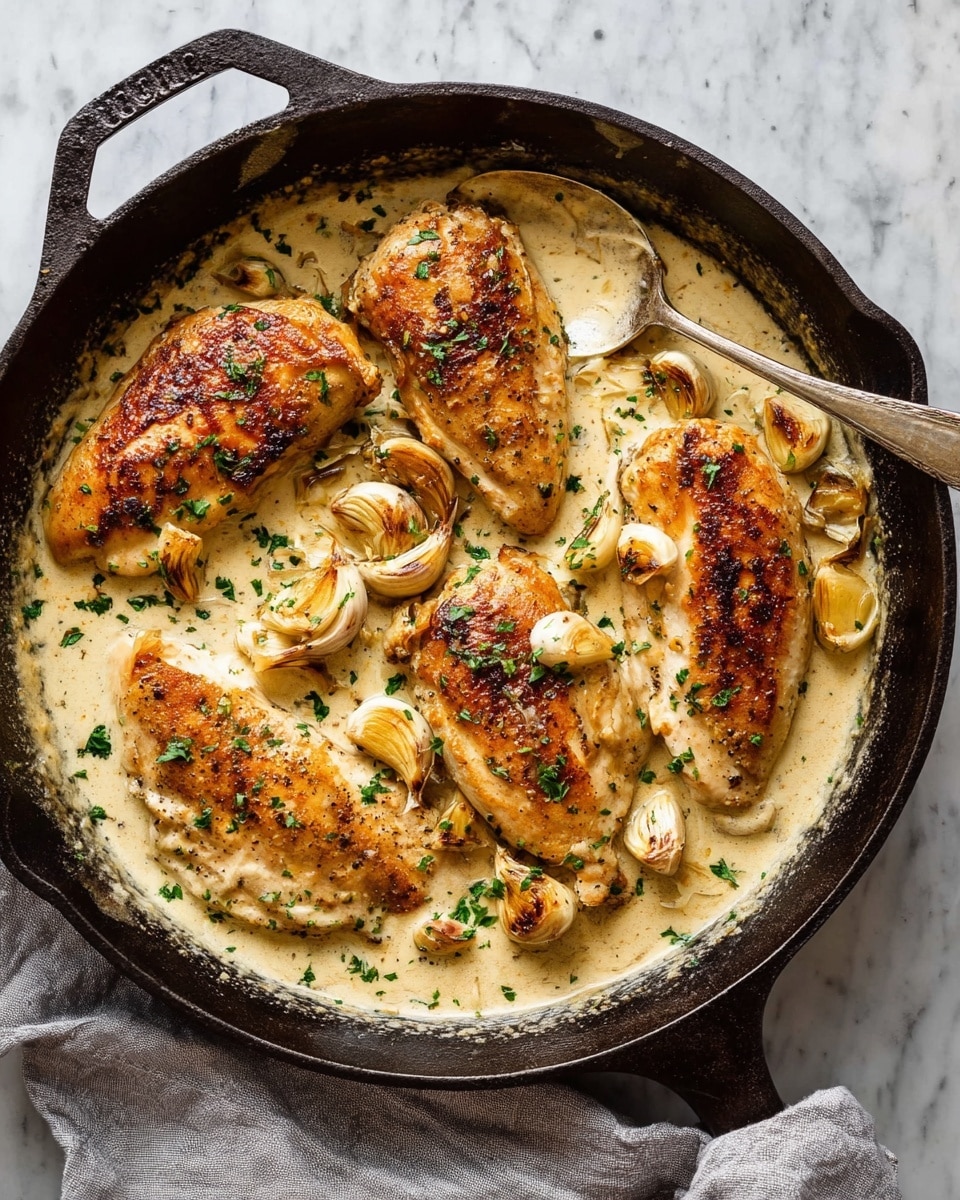 Creamy Garlic Chicken Recipe