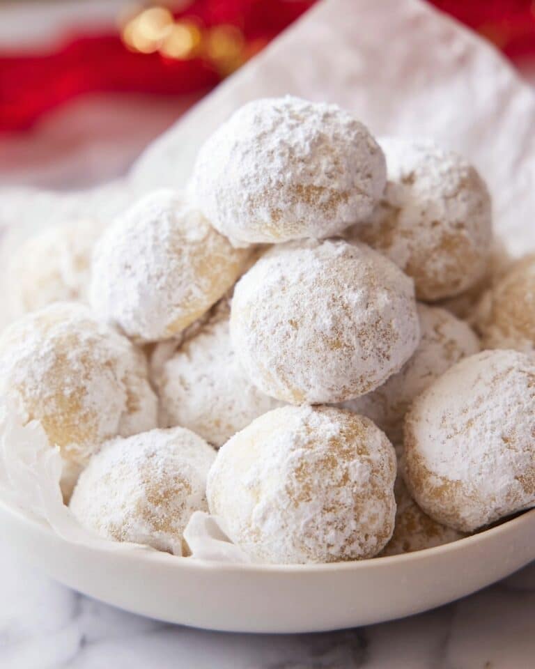 Healthy Snowball Cookies Recipe
