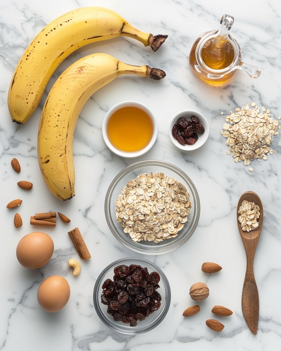 Single white plate holding one thick, square slice of oat and banana flapjack bar, close-up angle highlighting the moist, dense texture with visible banana slices and rolled oats embedded throughout, edges showing a slightly crumbly oat crust, natural lighting on a white marble surface, styled as a ready-to-eat nourishing snack, intimate plated serving photo taken with an iphone --ar 4:5 --v 7