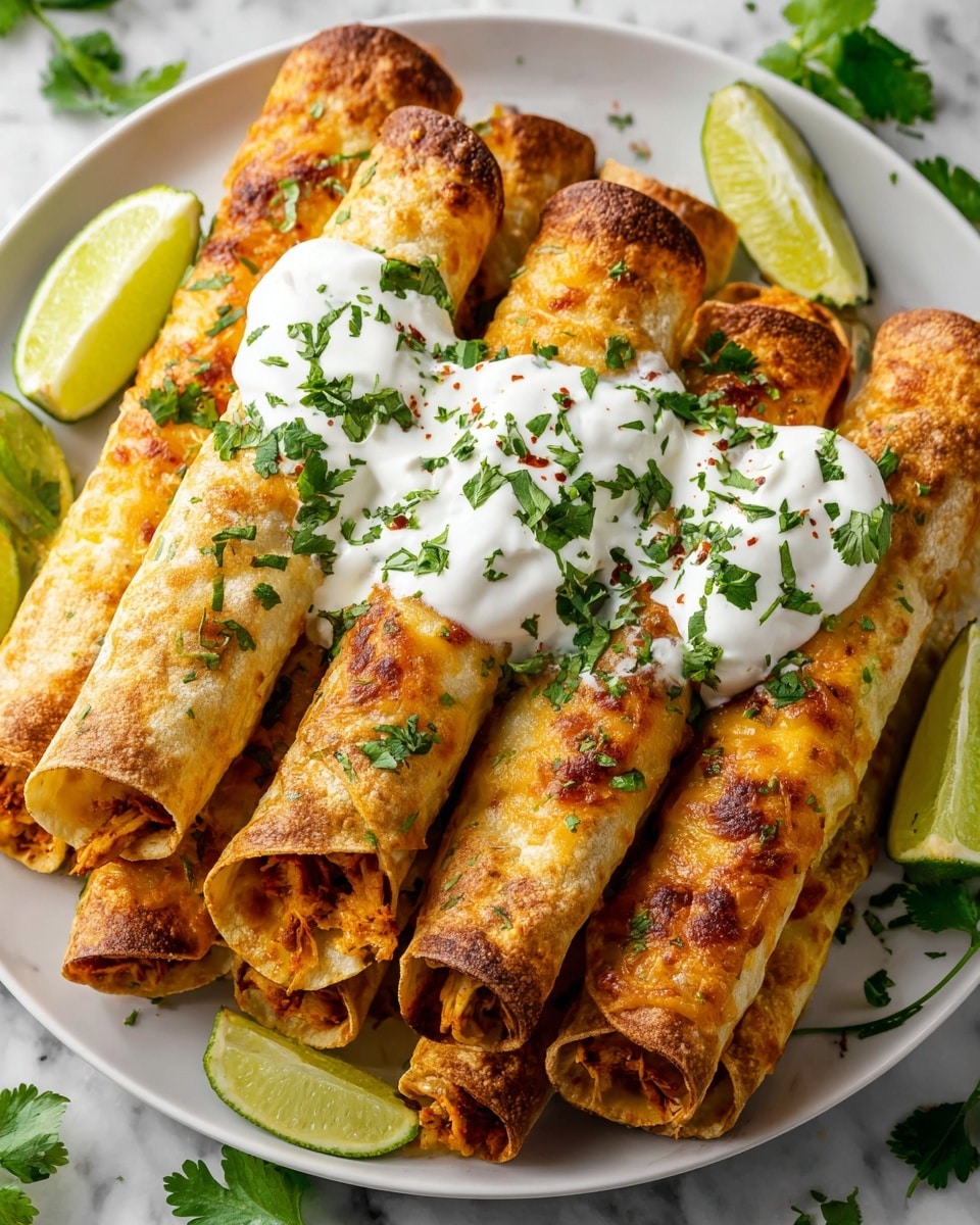 Crispy Chicken Taquitos Recipe