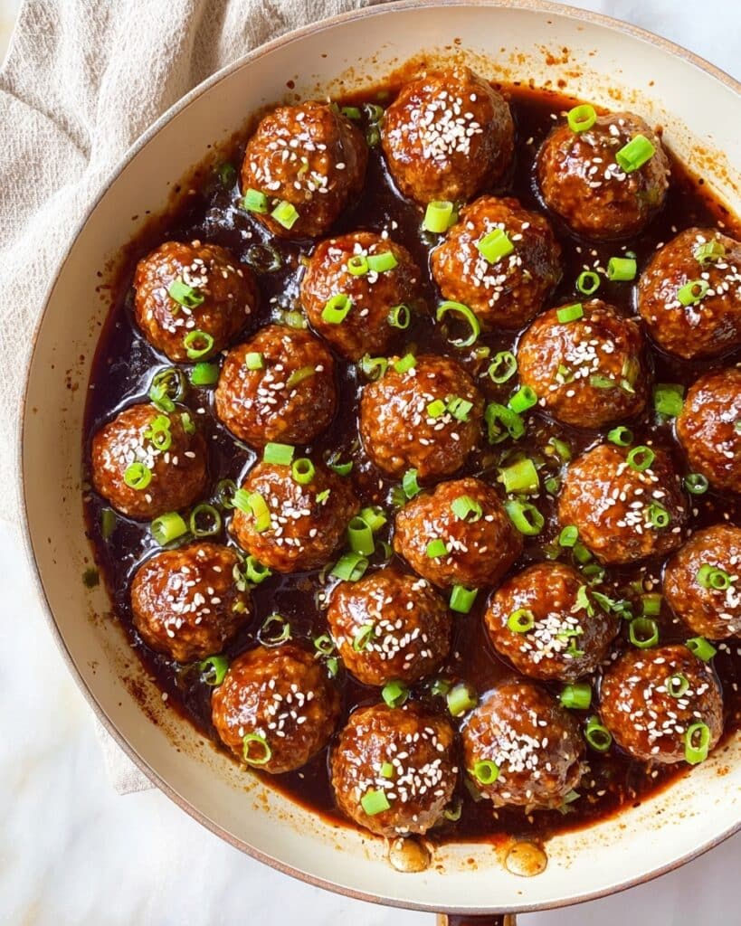 Asian Glazed Turkey Meatballs Recipe