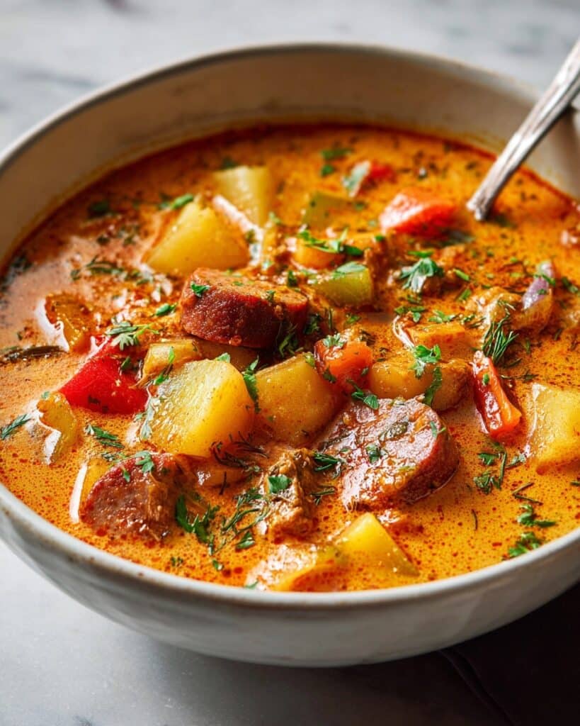 Spanish Potato Soup with Chorizo Recipe