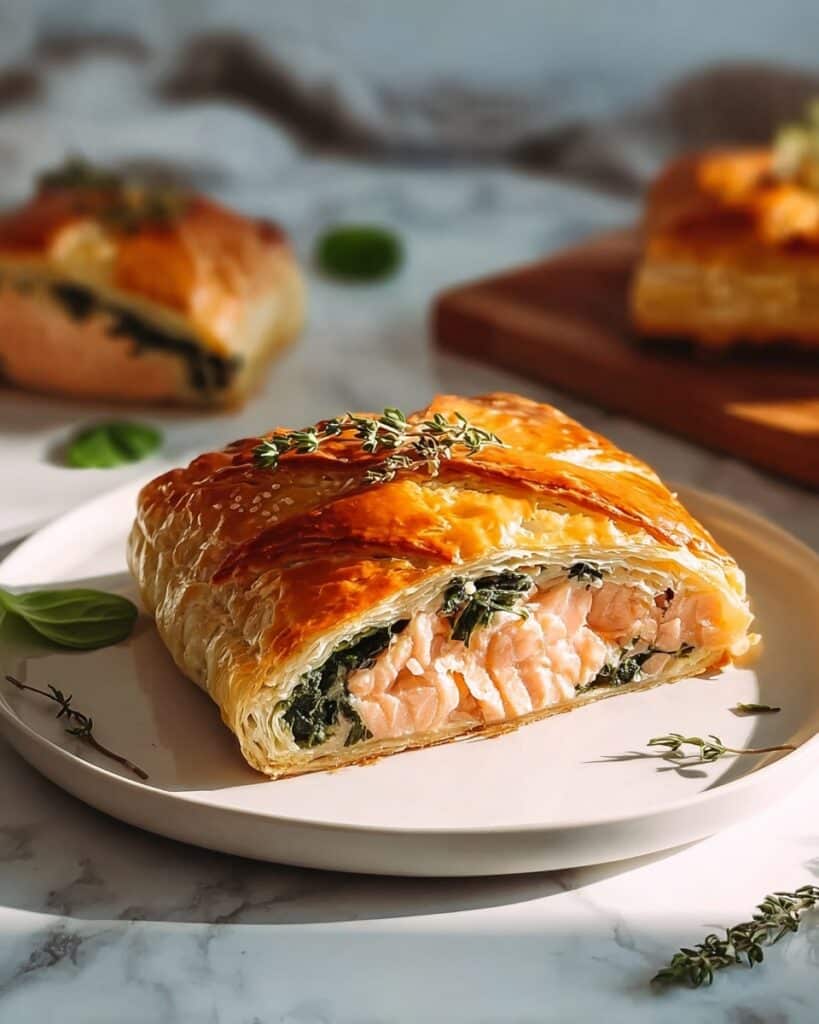 Individual Salmon Wellingtons Recipe