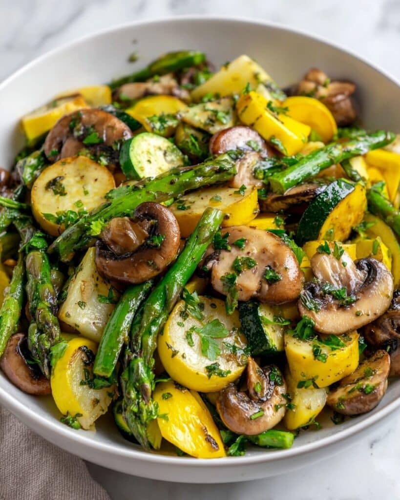 Flavorful Roasted Asparagus, Zucchini, and Squash Recipe