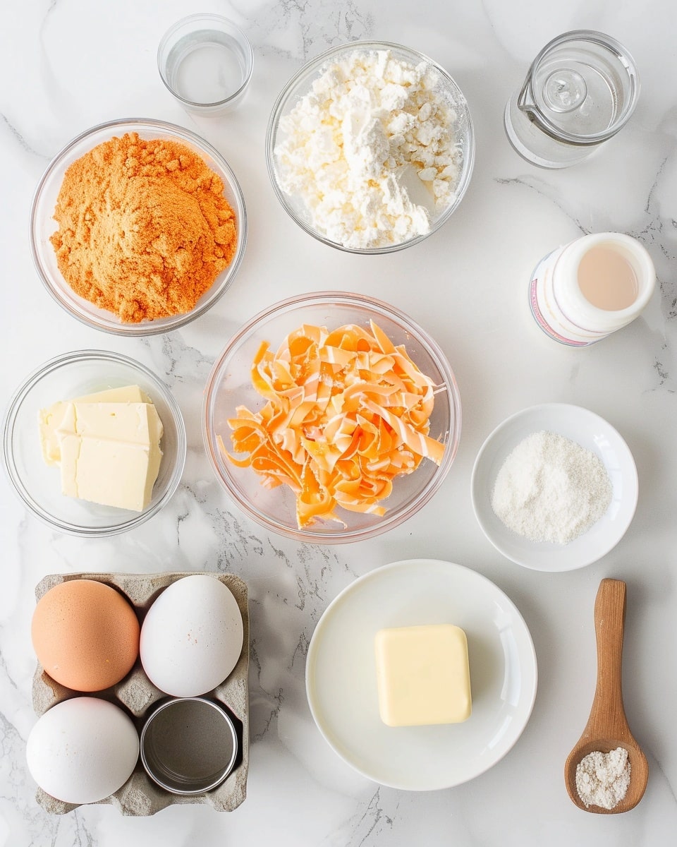 Single white plate holding one carrot cake ball dipped in white chocolate, with a bite revealing moist, textured interior filled with finely grated carrot and spices, drizzled with vibrant orange icing lines and topped with a small green carrot decoration, angled close-up showing depth and texture, placed on white marble surface, natural lighting, styled like a food blog individual serving photo taken with an iphone --ar 4:5 --v 7