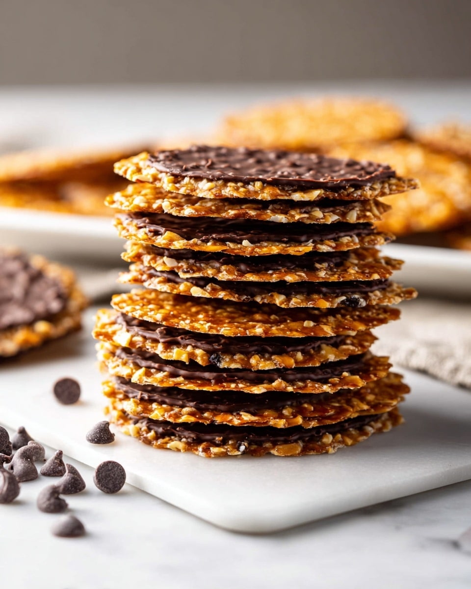 Lace Almond Cookies with Chocolate Sandwiches Recipe