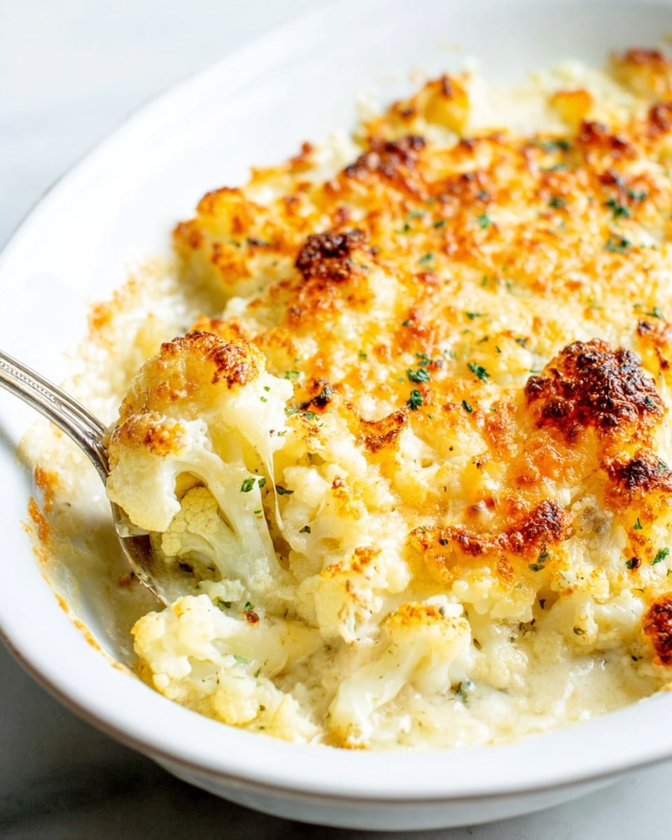 Large white ceramic baking dish filled with creamy macaroni and cheese, topped with a golden-brown, bubbly crust of melted cheese, perfectly browned in spots, showcasing the full uncut casserole with rich, cheesy texture underneath the crispy top layer, photographed from a 3/4 angle on a white marble countertop with natural lighting, professional food magazine style hero shot, photo taken with an iphone --ar 4:5 --v 7