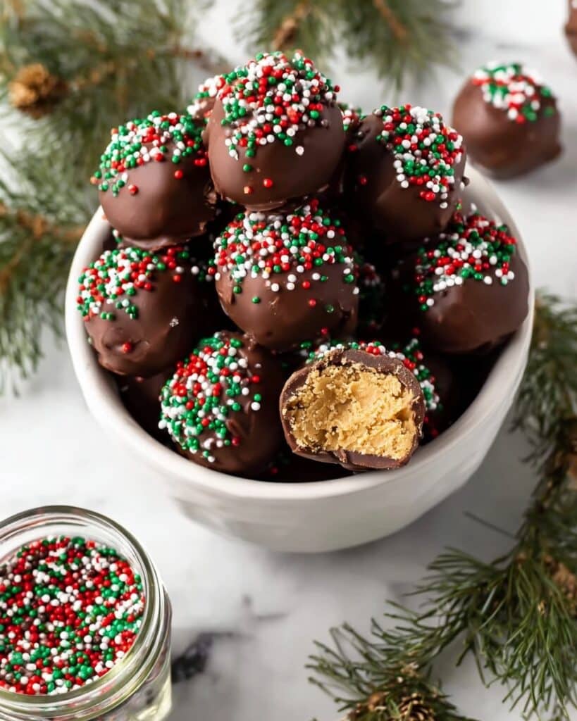 No Bake Peanut Butter Balls with Rice Krispies Recipe