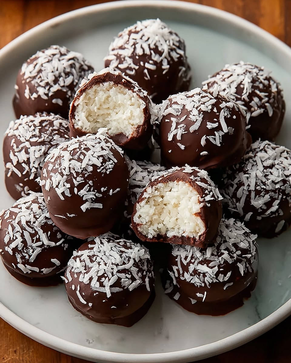 No Bake Coconut Cream Balls Recipe