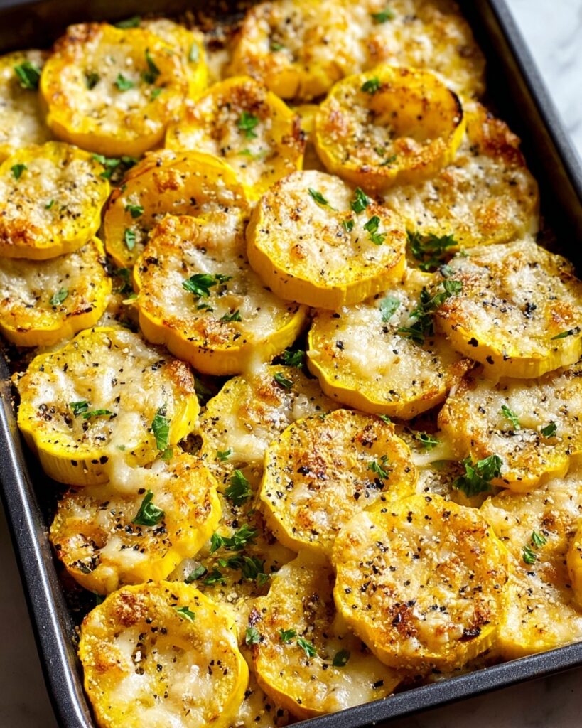 Parmesan Baked Yellow Squash Recipe