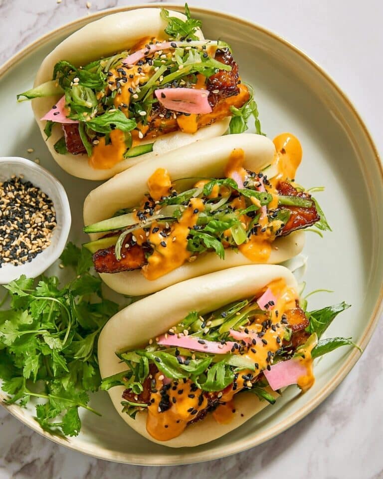 Sticky Pulled Oyster Mushroom Bao Buns Recipe