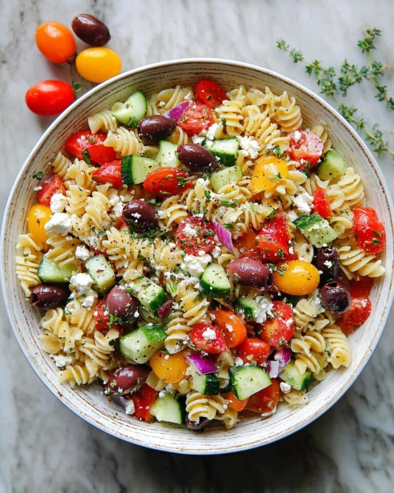 20-Minute Greek Pasta Salad Recipe