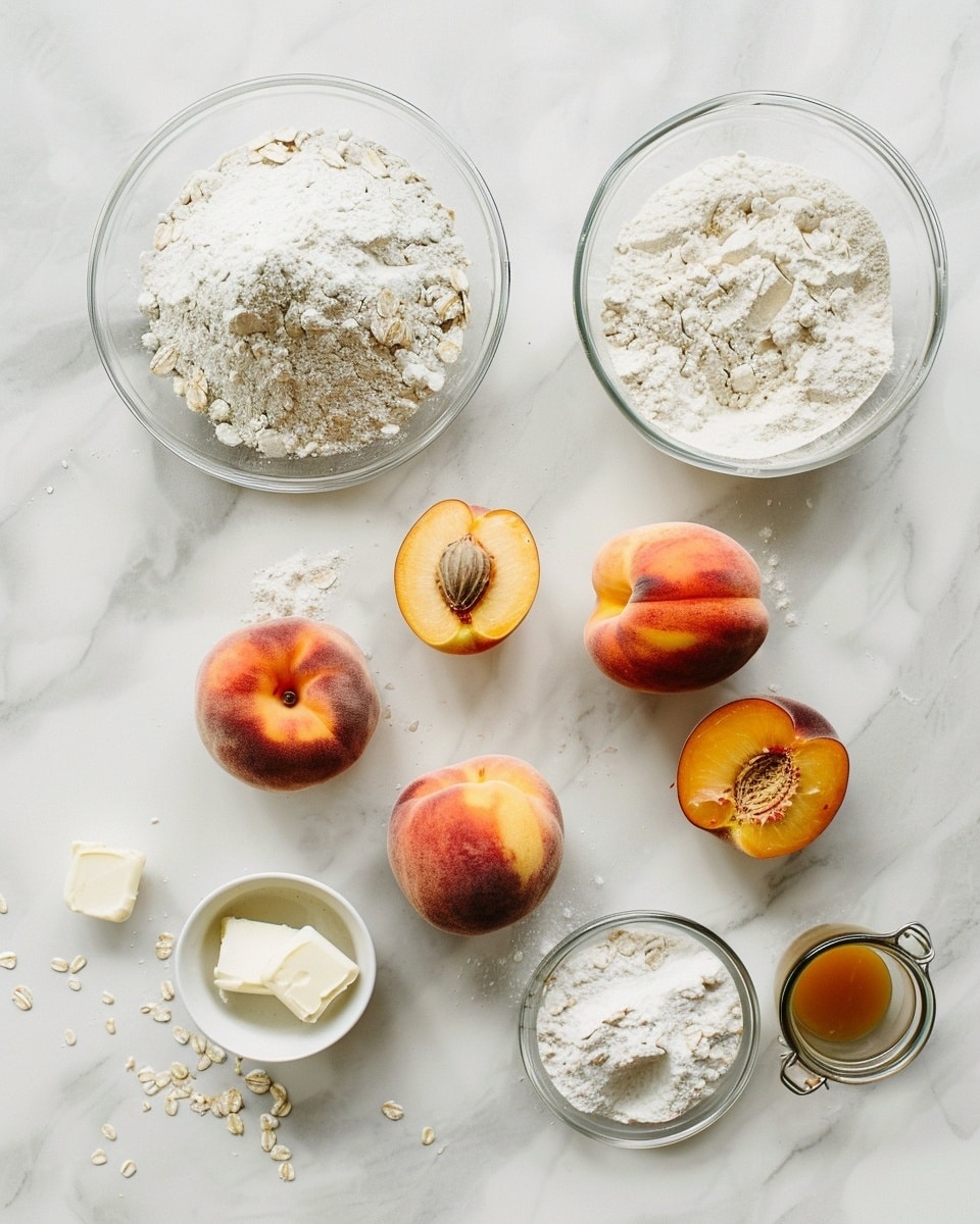 Single white plate featuring one baked apple half topped with a warm, crumbly brown sugar and oat streusel, crowned with a smooth scoop of vanilla ice cream drizzled with golden caramel sauce, close-up angled shot emphasizing the textures of the soft baked apple flesh, crisp streusel topping, and melting ice cream, set on a white marble surface with natural lighting, styled for a food blog photo taken with an iphone --ar 4:5 --v 7