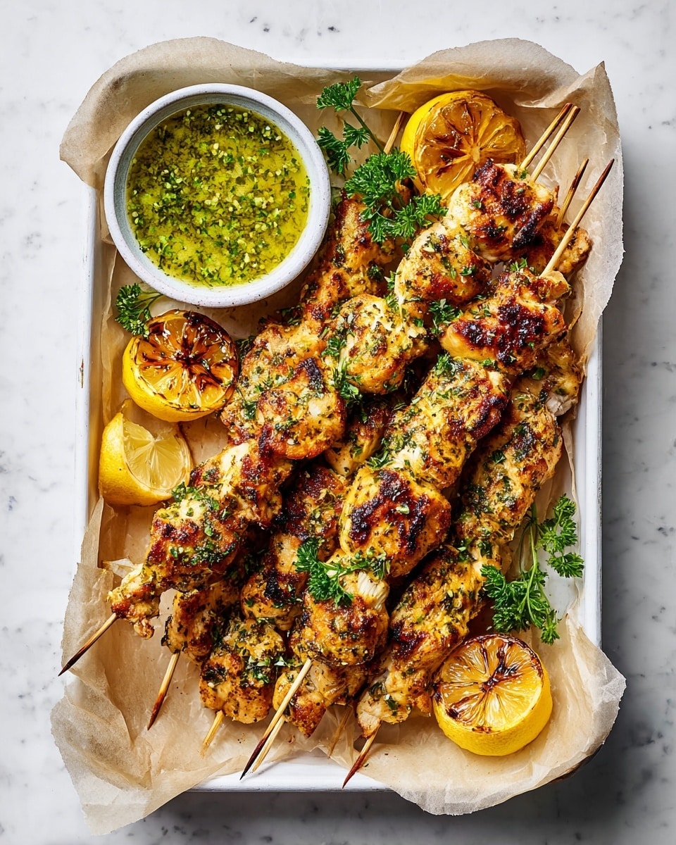Chicken Spiedini with Lemon-Butter Sauce Recipe