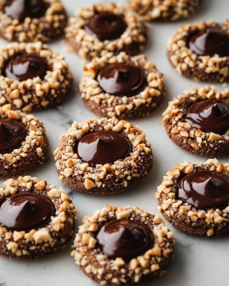 Chocolate Hazelnut Thumbprint Cookies Recipe