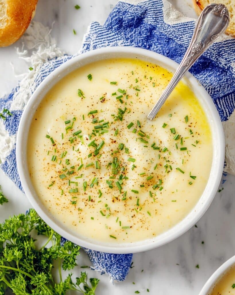 Creamy Potato Leek Soup with Fresh Herbs Recipe
