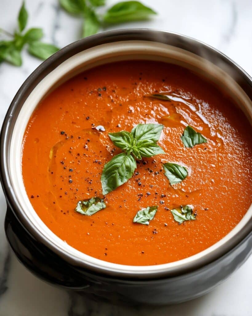 Classic Crockpot Tomato Soup Recipe