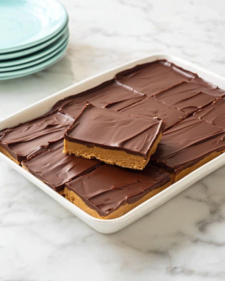 No Bake Peanut Butter Bars Recipe